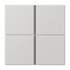 Taustiņs 4-viet, F40, Serie LS, gaiši pelēks