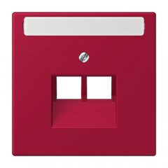 Virsma IAE/UAE-datu rozetei 2 x 8-polig, marķējams, termoplasts lakots, Serie LS, rouge carmin