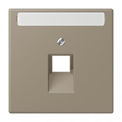 Virsma IAE/UAE-datu rozetei 1 x 8-polig, marķējams, termoplasts lakots, Serie LS, ombre naturelle moyenne