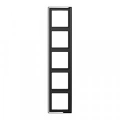 Rāmītis 5-vietīgs, vertikālā un horizontālā montāža, hromēts metāls, LS 990, spilgti hromēts