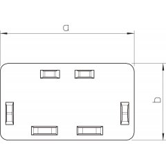 Gala aizsēgs 60x150mm, PVC, dzidri balts, 9010