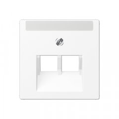 Virsma IAE/UAE-datu rozetei 2 x 8-polig, marķējams, termoplasts lakots, Serie A, sniegbalts matēts