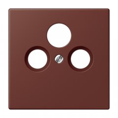 Centrālplate unversālā Sat/BK, termoplasts lakots, Serie LS, terre sienne brûlée 31