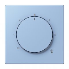 Centrālplate termostatam, termoplasts lakots, Serie LS, outremer moyen