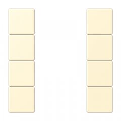 Taustiņs 4-viet, F50, Serie LS, blanc