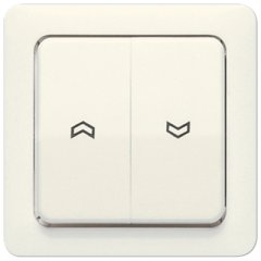 Taustiņs 2-viet žalūziju slēdzim, ar virzienrādītāju, duroplasts, ST 550, ziloņkaula