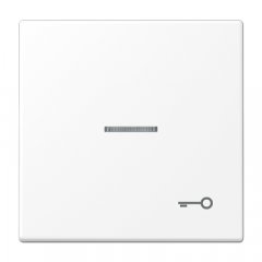 Taustiņš ar indikācijas logu, ar simbolu, Serie LS, sniegbalts matēts