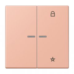 eNet taustiņš unversālais 2-viet, duroplasts, Serie LS, rose clair