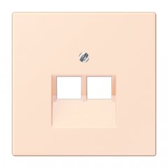 Virsma IAE/UAE-datu rozetei 2 x 8-polig, termoplasts lakots, Serie LS, orange pâle