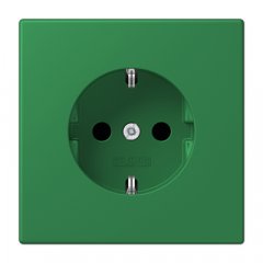 Kontaktligzda SCHUKO, 16 A 250 V ~, ar bērnu drošību, Serie LS, vert foncé