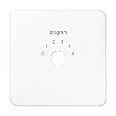 Centrālplate Programmwahlschalter, termoplasts, Serie CD, balts