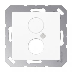 Virsma ar 2 vietām 18,5 mm Ø, termoplasts, Serie A, balts