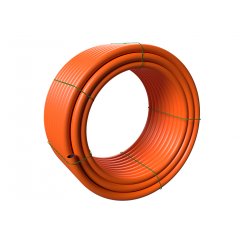 EVODUCT GROOVE caurule, 50 mm, 4.6 mm sieniņa, 500 m, oranža triecienizturības klase 750N