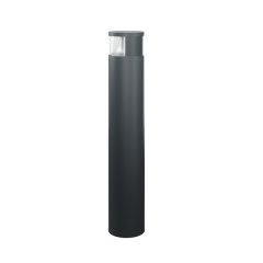 LED bollard light made from high-quality aluminium with lotus effect