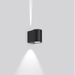 Gaismeklis NADELSPOT, 6,2 W, 310 lm, 830, anthracite, on/off Wall luminaires, L 100 B 154 H 131, Transparent glass