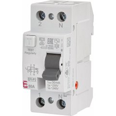 EFI-P2 AC 80/0.03 Noplūdes strāvas automāts 2P 80A 30mA - AC