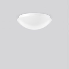 Gaismeklis FLAT POLYMERO IP44, 19 W, 2200 lm, 840, white, on/off Ceiling and wall luminaires, D 420 H 150, Plastic (PMMA) opal, HF movement sensor