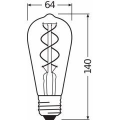 Spuldze Vintage 1906® LED EDISON 15 4 W/1800 K E27