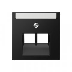 Virsma IAE/UAE-datu rozetei 2 x 8-polig, marķējams, termoplasts lakots, Serie A, grafītmelns matēts