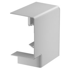 Plakanais stūris montāžai uz kanāla 70x110mm, PC/ABS, gaiši pelēks, 7035