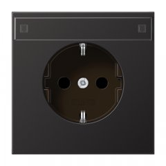 Kontaktligzda SCHUKO, 16 A 250 V ~, marķējams, Aluminium krāsots, Serie LS, tumša