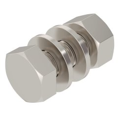 Sešstūra skrūve ar šeibu un uzgriezni M10x30, A4