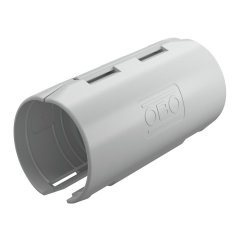Quick pipe savienojuma mufta M32, PP, gaiši pelēks, 7035