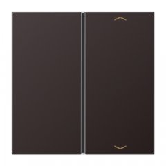 Taustiņs slēdzim 1-viet, ar virzienrādītāju, F40, Serie LS, tumša (lakots alumīnijs)