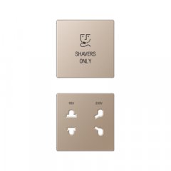 Virsma kontaktligzdai 2-viet, ar simbolu, Serie A, champagner