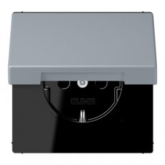 Kontaktligzda SCHUKO, 16 A 250 V ~, ar vāciņu, Serie LS, gris clair 59