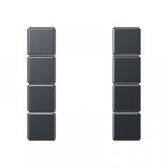 Taustiņs 4-viet, F50, Serie A, antracīts matēts