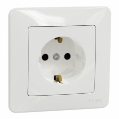 Sedna Design & Elements, kontaktligzda ar zemējumu, profesionāls, balta