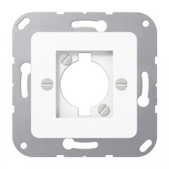 Virsma, paredzēta XLR rozetei (D-Serie), termoplasts, 50 x 50 mm, balts