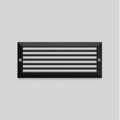 Gaismeklis BRICK STEPS, 6 W, 75 lm, 830, anthracite, on/off Recessed wall and step luminaires, L 236 B 100 H 5, Plastic (PC) opal