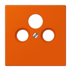 Centrālplate unversālā Sat/BK, termoplasts lakots, Serie LS, orange vif