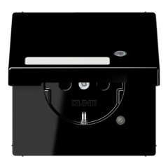 Kontaktligzda SCHUKO, 16 A 250 V ~, ar indikātoru, marķējams, ar bērnu drošību un vāciņu, termoplasts