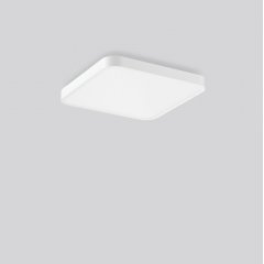 Gaismeklis TRIONA square, 64 W, 7700 lm, 830, white, DALI Ceiling and wall luminaires, L 567 B 567 H 88, Plastic (PMMA) prismatic