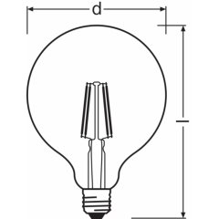 Spuldze Vintage 1906® LED CLASSIC GLOBE 35 4 W/2400 K GOLD E27