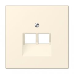 Virsma IAE/UAE-datu rozetei 2 x 8-polig, termoplasts lakots, Serie LS, blanc ivoire