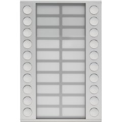 Papildus modulis 20 mm priekš ārējā virsapmetuma namruņa (door-phone) divās rindās 20 zvaniem