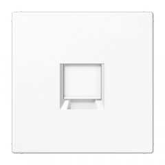 Virsma (ar fiksatoru) modulārai datu rozetei 1-vietīga, UMA-CAT6A, termoplasts, Serie LS, balts