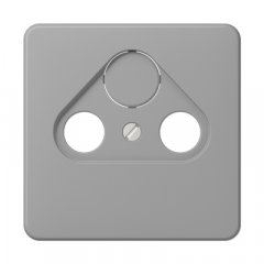 Centrālplate unversālā Sat/BK, termoplasts, Serie CD, pelēks