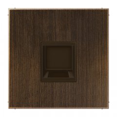 Virsma (ar fiksatoru) modulārai datu rozetei 1-vietīga, UMA-CAT6A, misiņa, Serie LS, misiņa antik