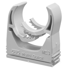 Multi-Quick klipsis turētajs 25-32mm, PA, gaiši pelēks, 7035