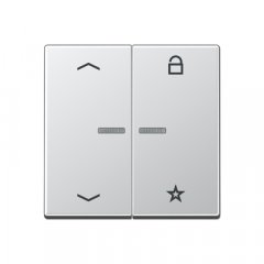 eNet taustiņš unversālais 2-viet, ar bultiņu simboliem<br />
, Serie A, alumīnijs