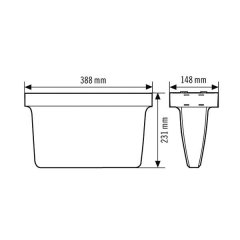 Emergency light, 3 hour, exit route sign, 32 m, LED technology, High Cover, self-control, surface and recessed ceiling mounting