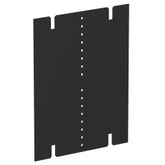 Starpsiena bez gaiss, PVC, grafīta melns, 9011 VHF-TW