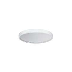 Round, flat surface-mounted LED luminaire with powder-coated aluminium housing
