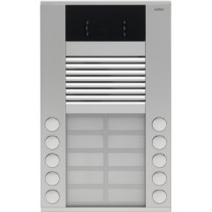 Virsapmetuma ārejais namrunis (door-phone) 20 mm ar 10 zvaniem divās rindās un kameru