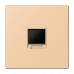 Virsma (ar fiksatoru) modulārai datu rozetei 1-vietīga, UMA-CAT6A, termoplasts lakots, Serie LS, terre sienne claire 31